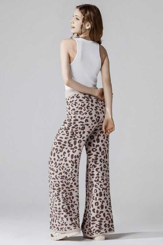 Cozy Soft Leopard Fuzzy Lounge Pants