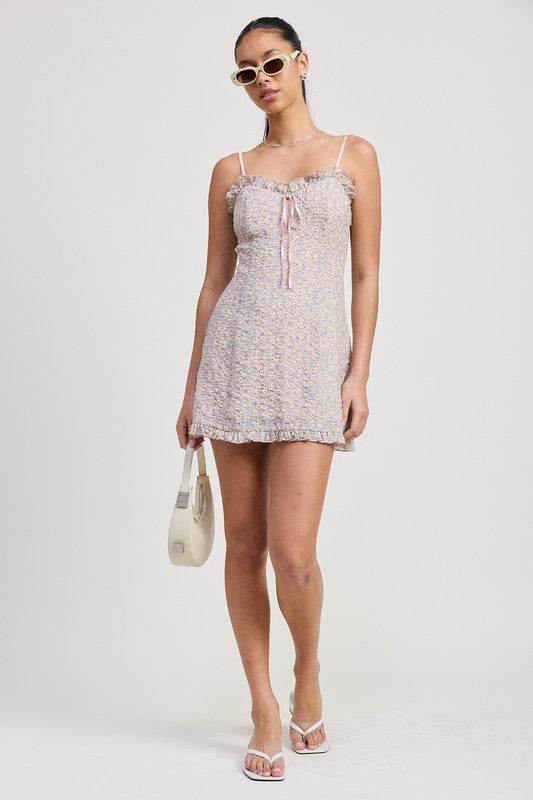 Ruffle Mini Floral Dress