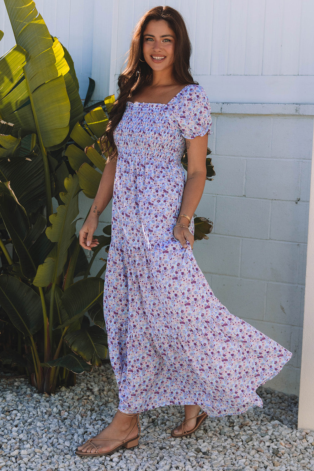 Lacey Floral Maxi Dress