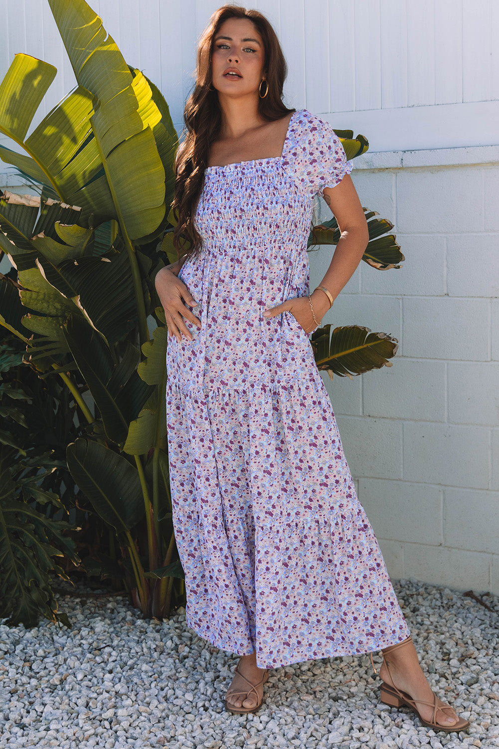 Lacey Floral Maxi Dress