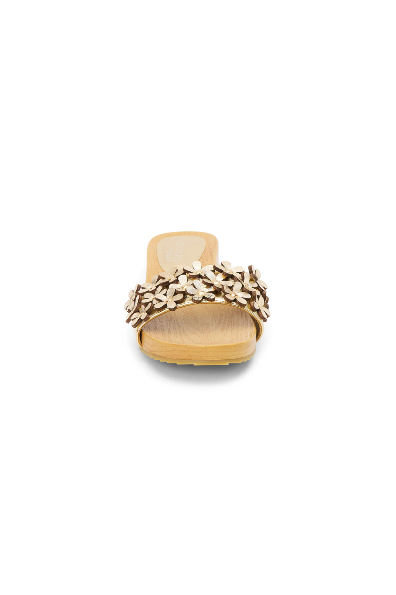 Chelsea Floral Sandal - Gold
