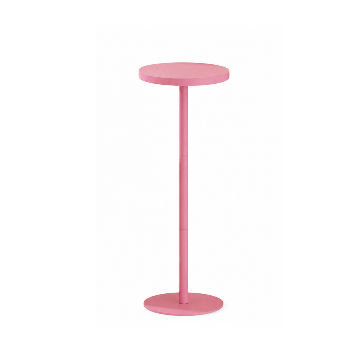Small Drink Pedestal Table in Pink