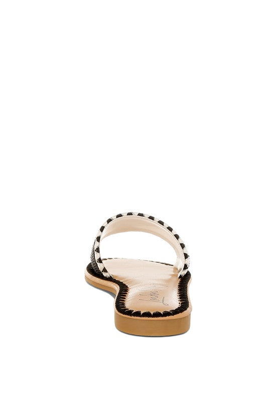 Beaded Saint Tropez Flat Sandals