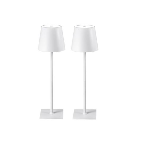 Rechargeable Touch Lamps in White (set of 2)