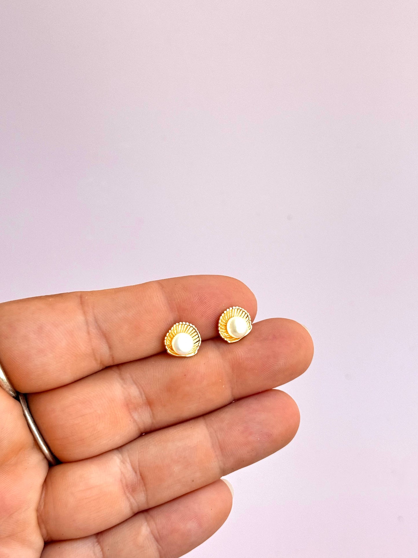 Shell & Pearl Studs