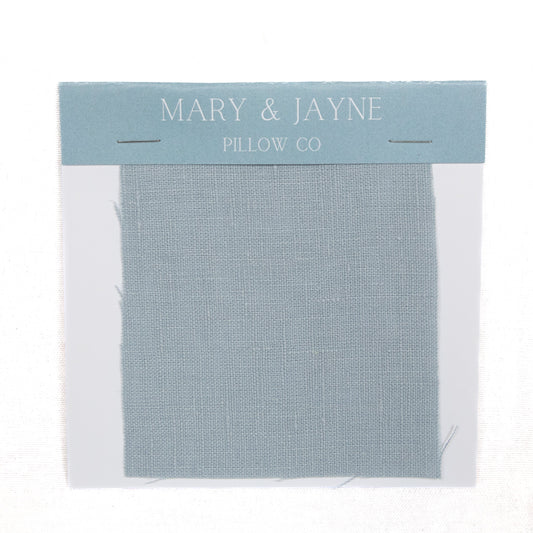 Julie Throw Pillow in Blue Mist