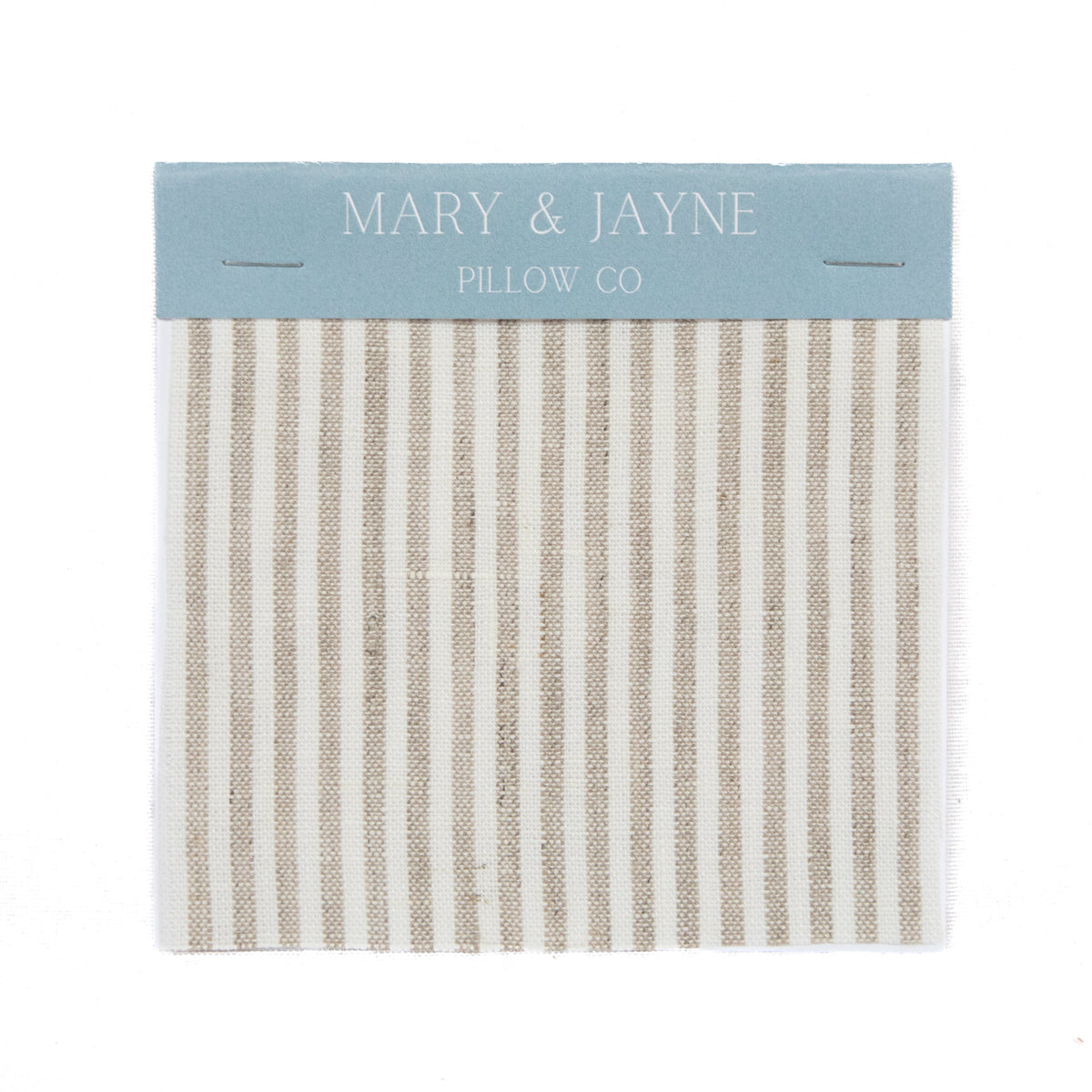 Dale Throw Pillow in Taupe Stripe