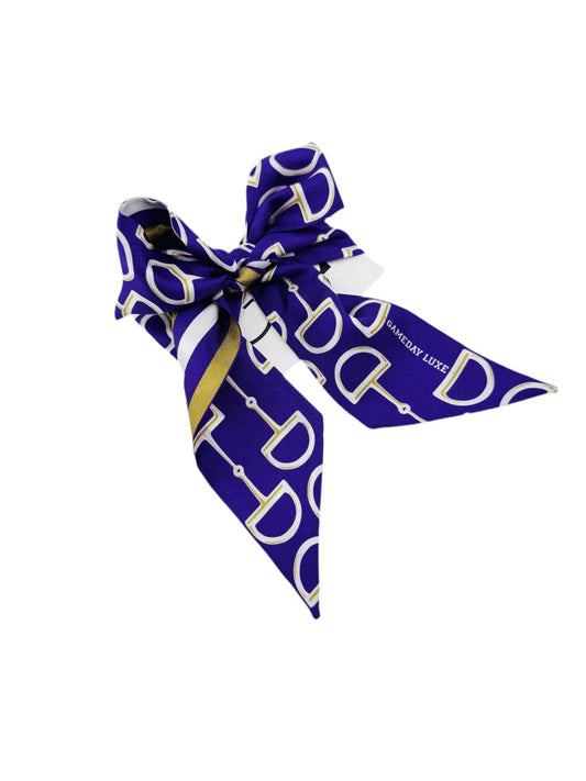 The Gameday Signature Scarf- Purple And Vegas Gold