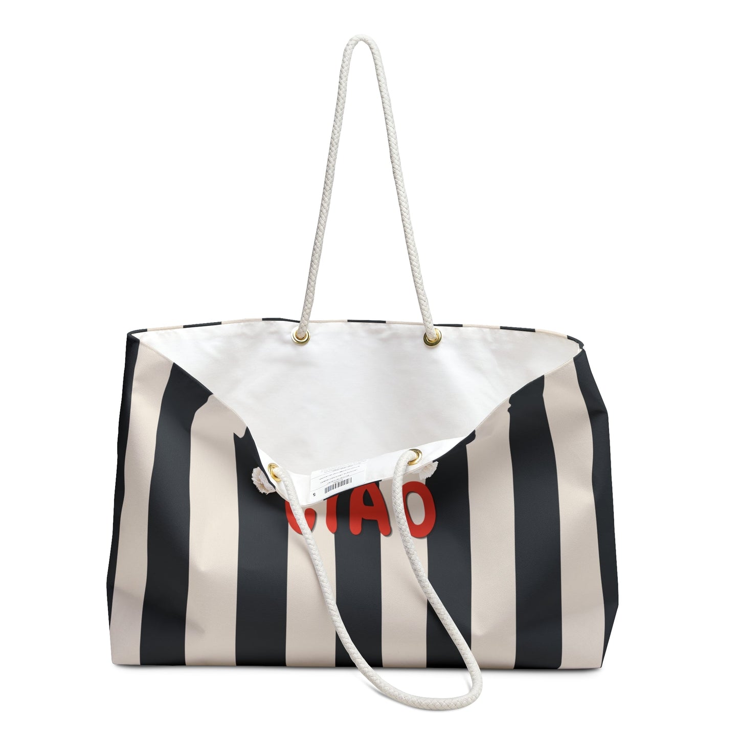 CIAO Stripe Weekender Bag