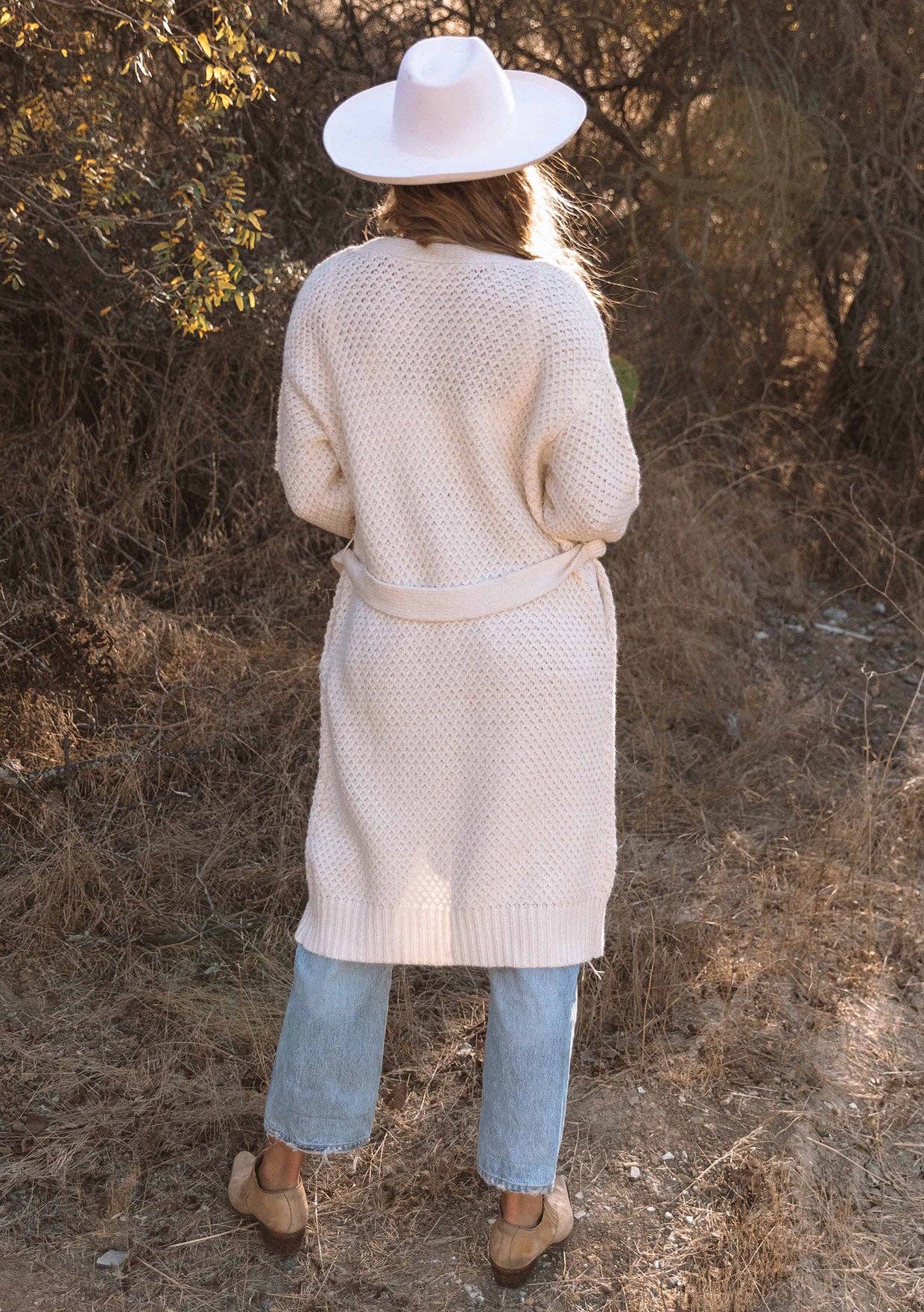 Lovestitch Long Sleeve Tie Front Cardigan