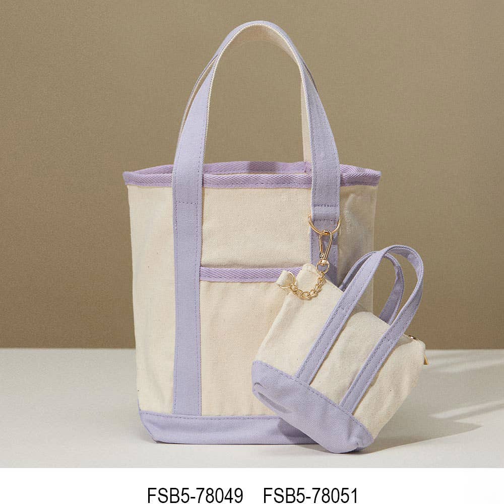 Small Canvas Boat Tote