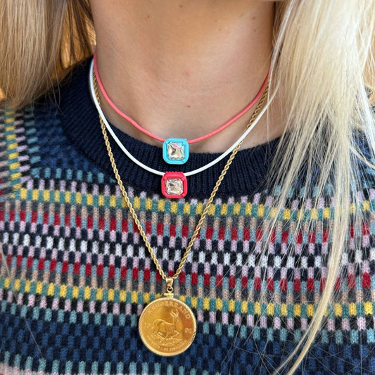 Candy Collar Necklace - Sangria