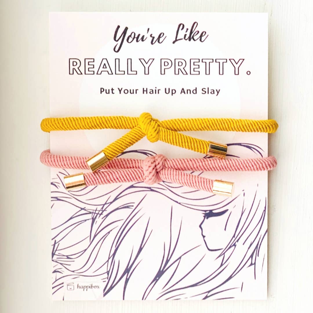 Really Pretty Double Elastic Hair Tie Pair