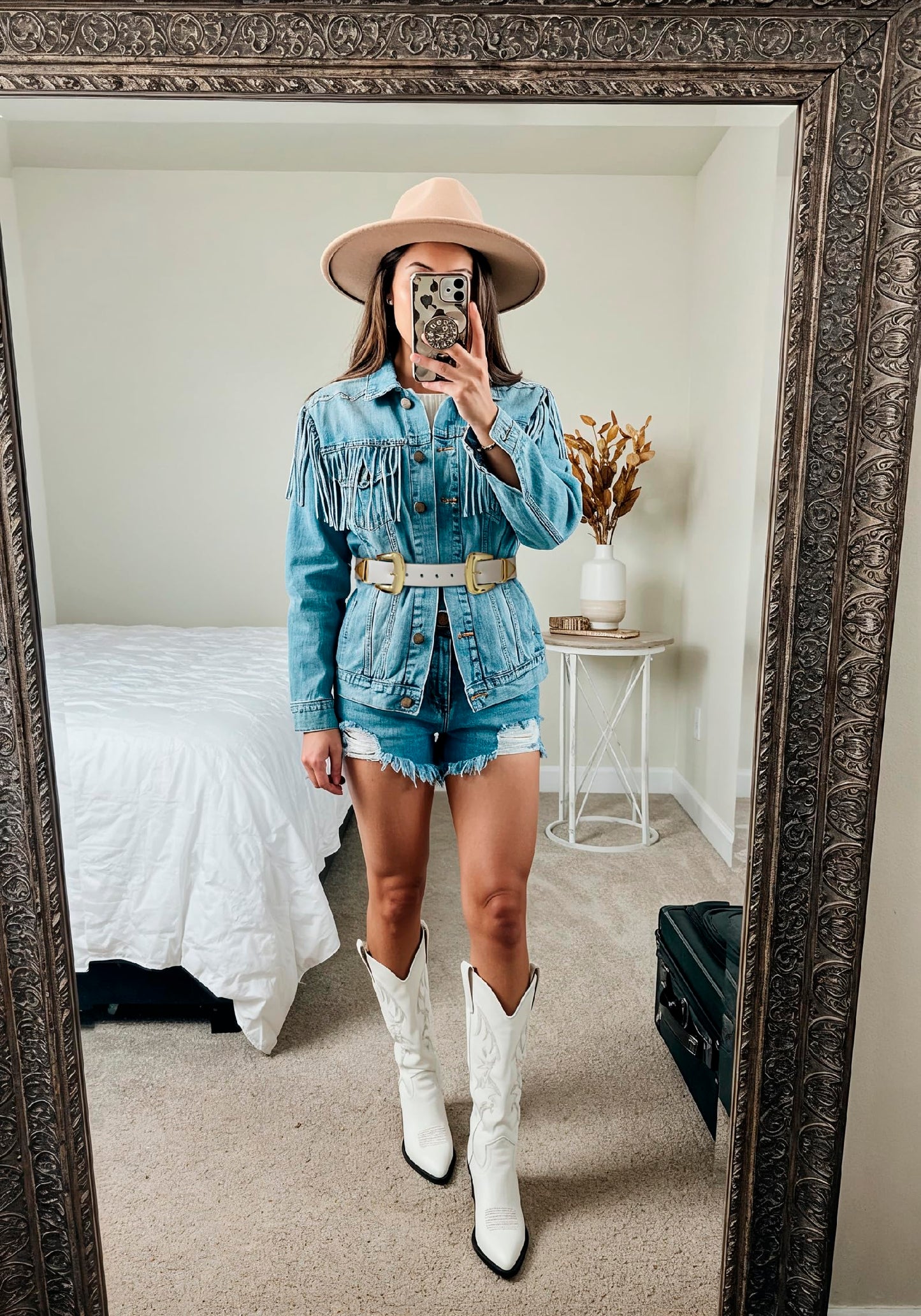 Double Buckle Western Belt