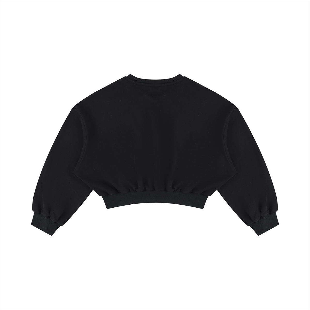 Boxy Cropped OUI OUI Crewneck Sweatshirt