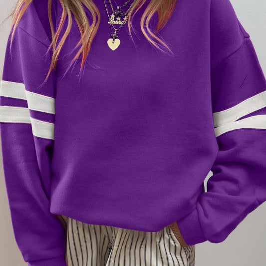 Taylor Striped Oversized Sweatshirt