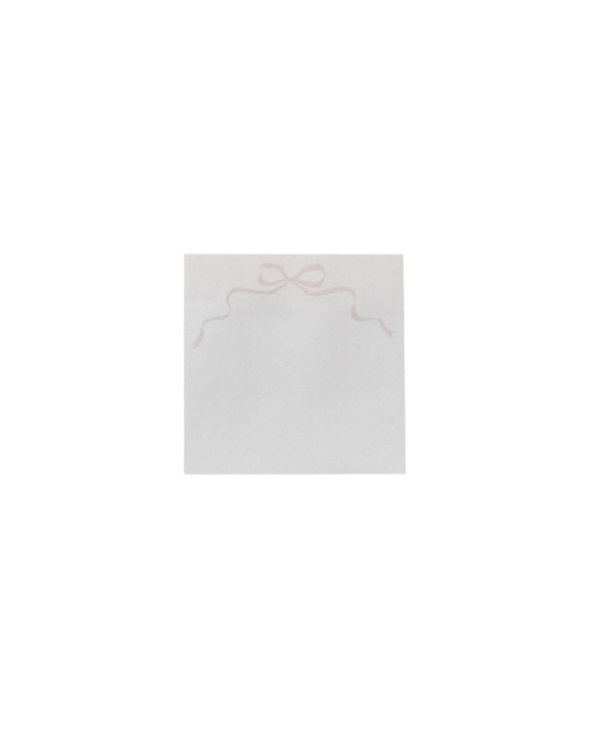 Pink Bow Sticky Notes