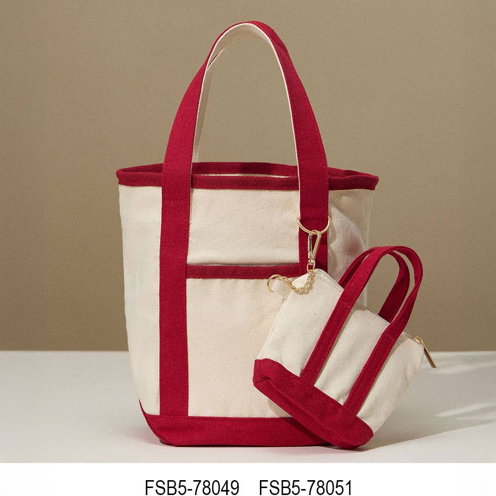 Small Canvas Boat Tote