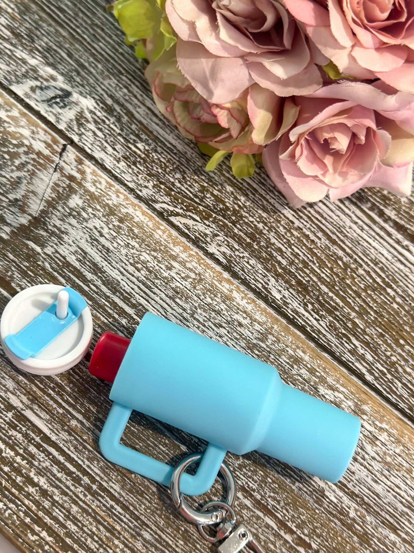 Mini Stanley Keychain in blue
