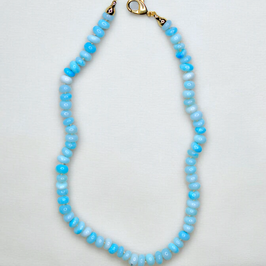Hand Knotted Gemstone Bead Necklace