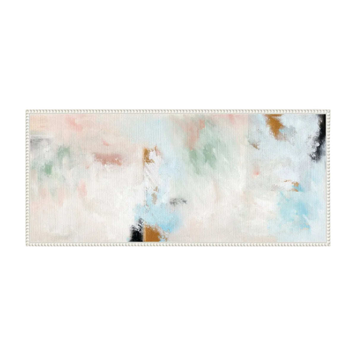 Foggy Ice Forest Framed Canvas Wall Art