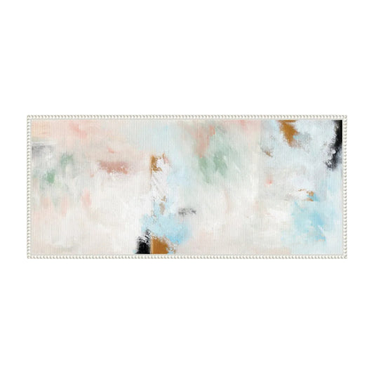 Foggy Ice Forest Framed Canvas Wall Art