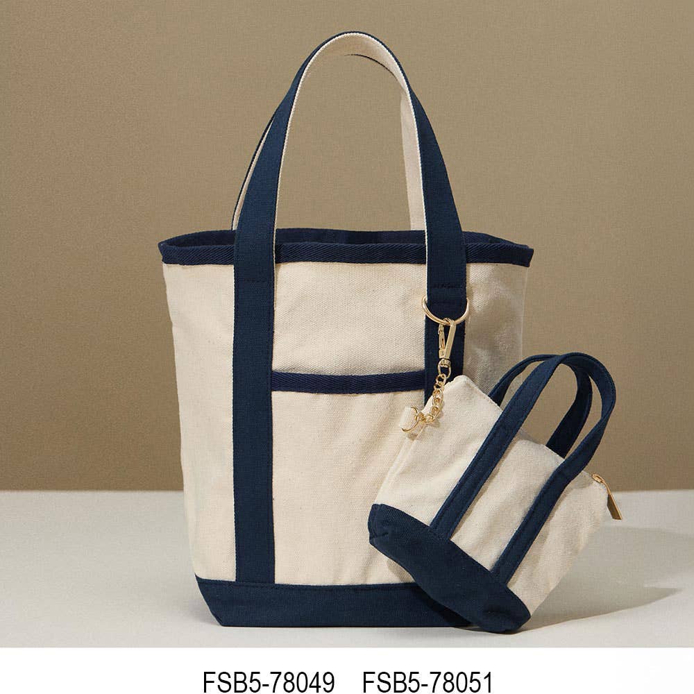 Small Canvas Boat Tote