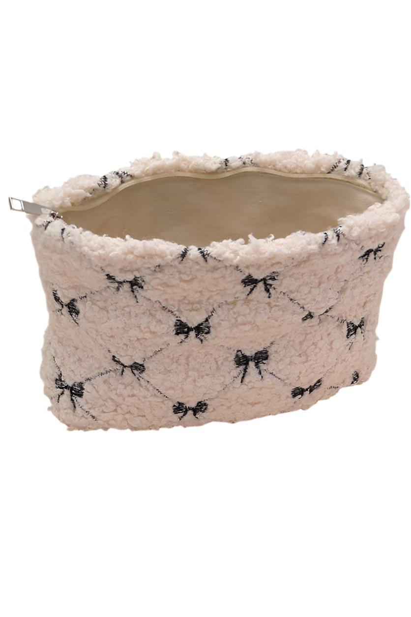 Soft Lamb Wool Cosmetic Pouch