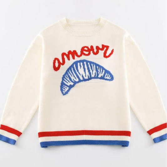 Amour Croissant Sweater