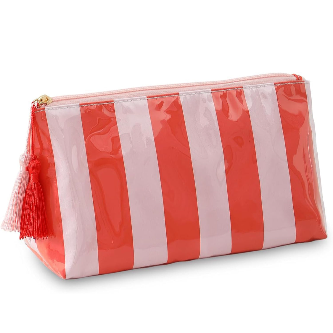Waterproof Striped Bag - Pink/Red