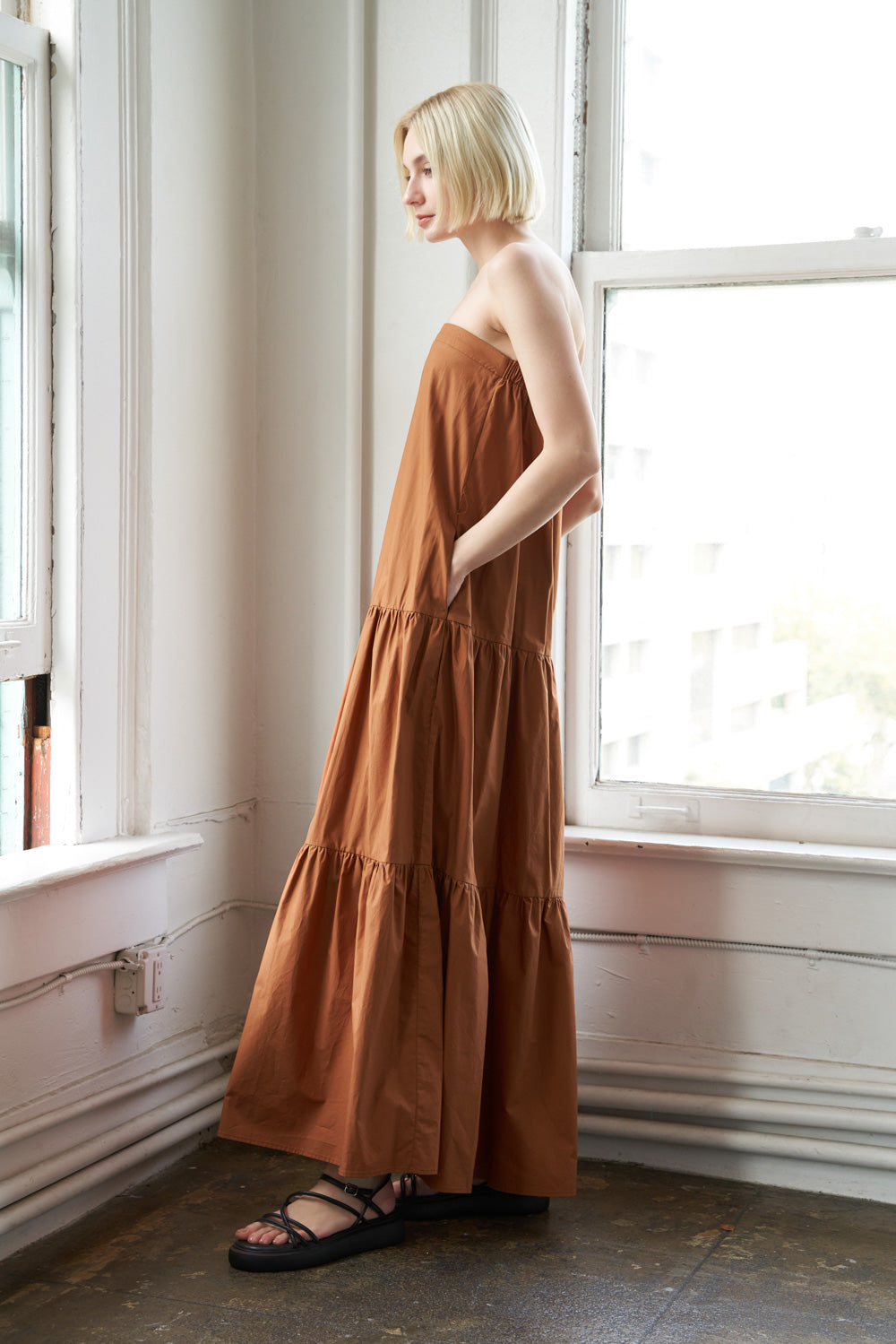 Julietta Woven Maxi Dress