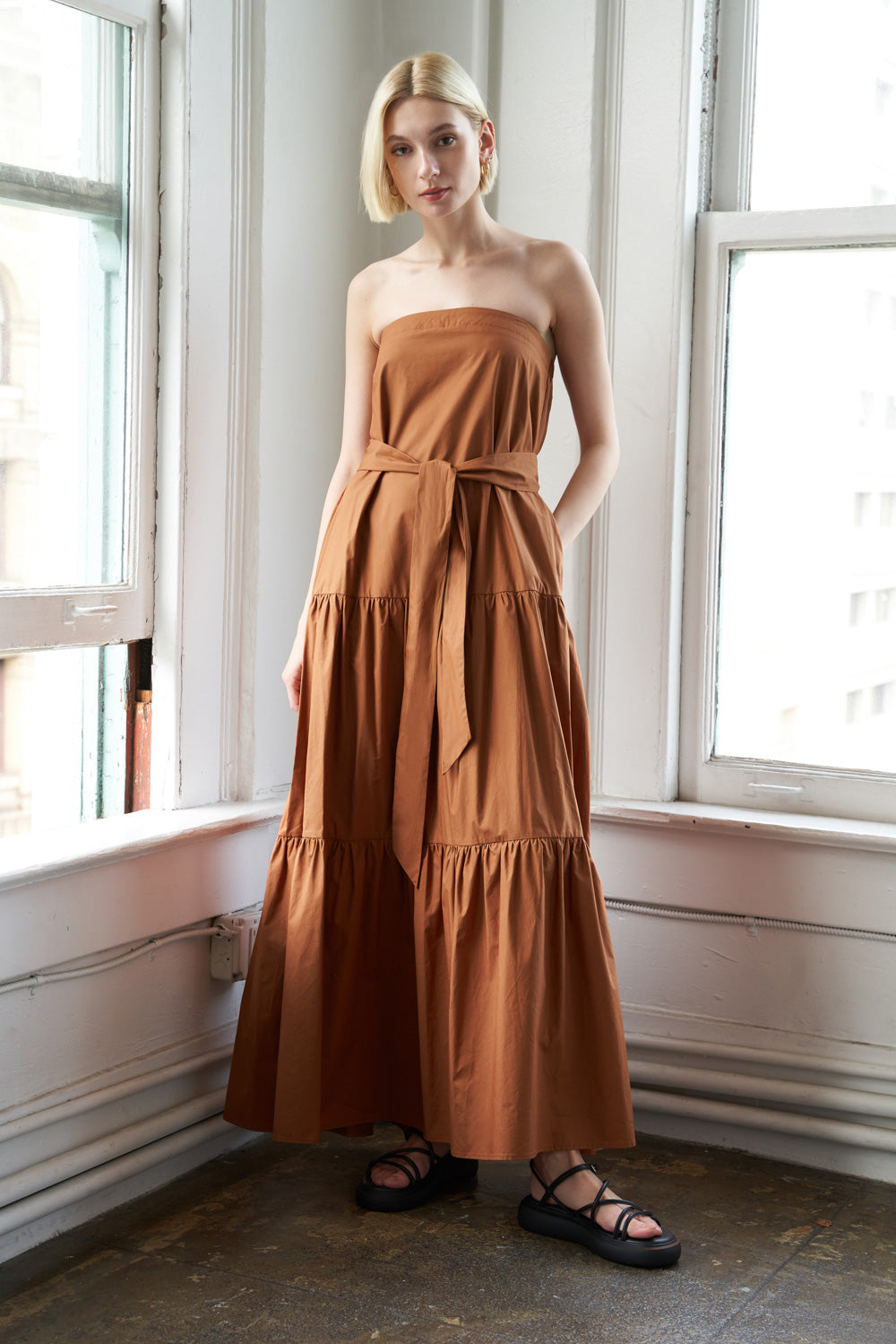 Julietta Woven Maxi Dress