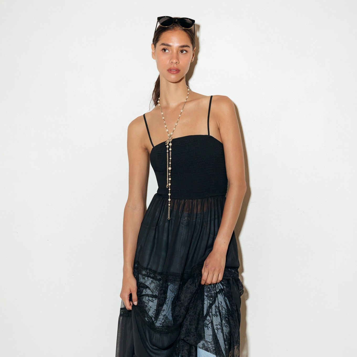 Lace Patchwork Maxi Top