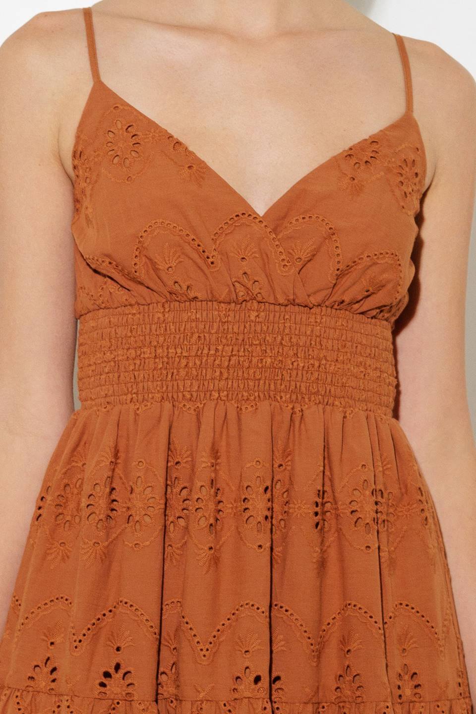 Bliss Woven Eyelet Midi Dress