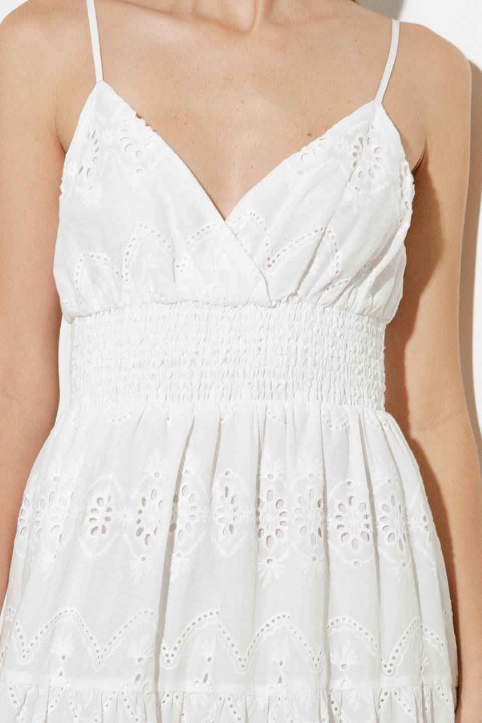 Bliss Woven Eyelet Midi Dress