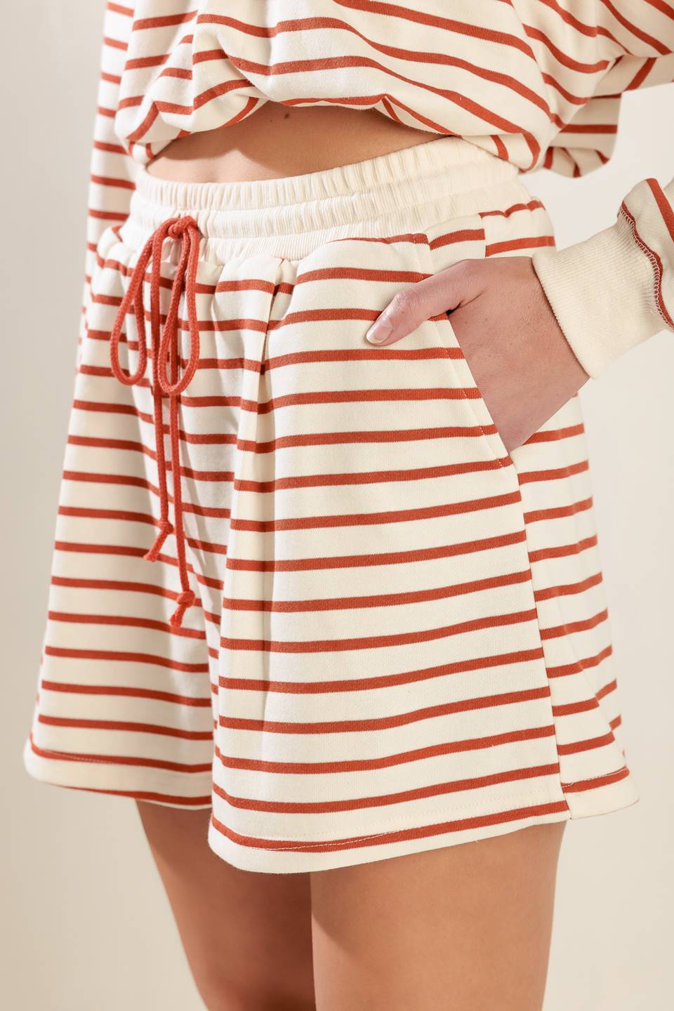 Lover Girl Striped Terry Shorts