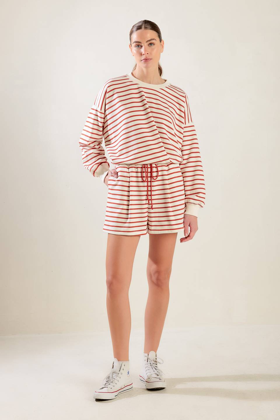 Lover Girl Striped Terry Shorts