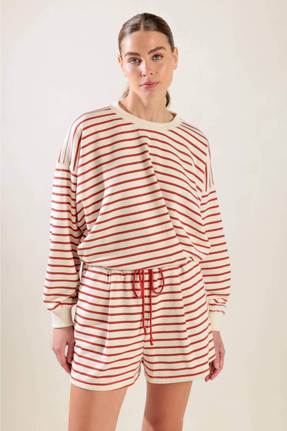 Lover Girl Striped Terry Shorts