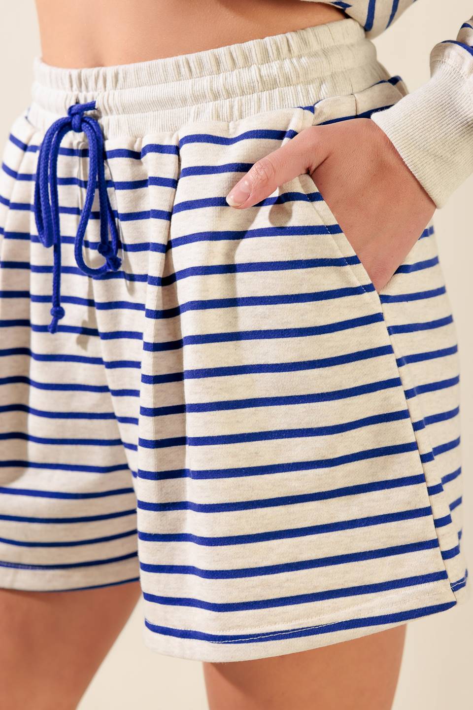 Lover Girl Striped Terry Shorts