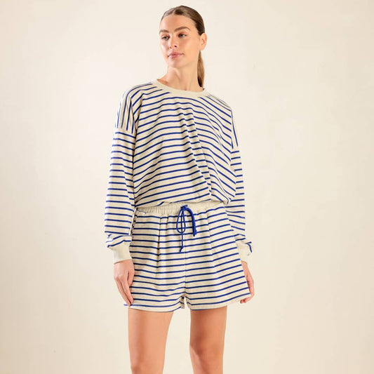 Lover Girl Striped Terry Shorts