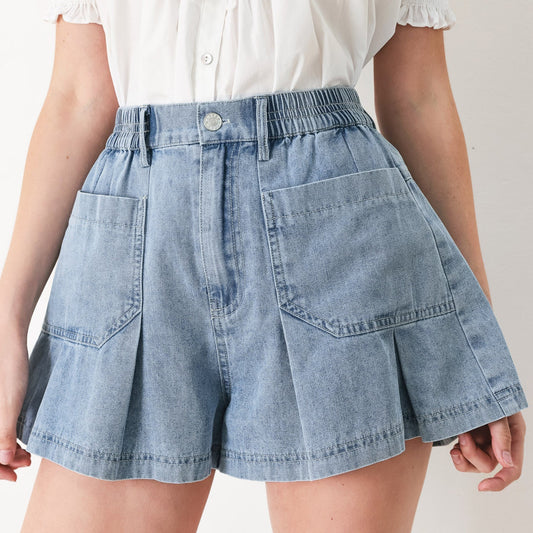 Girl Next Door Denim Skort