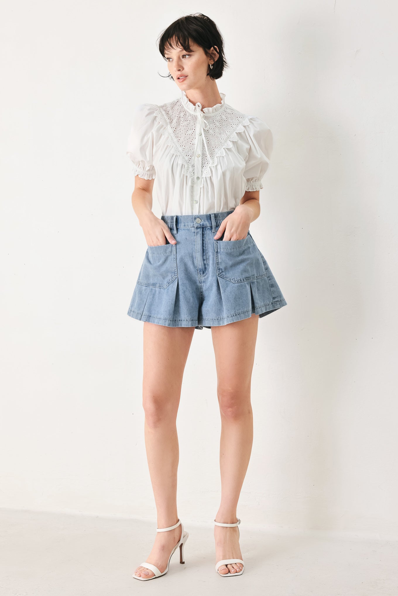 Girl Next Door Denim Skort