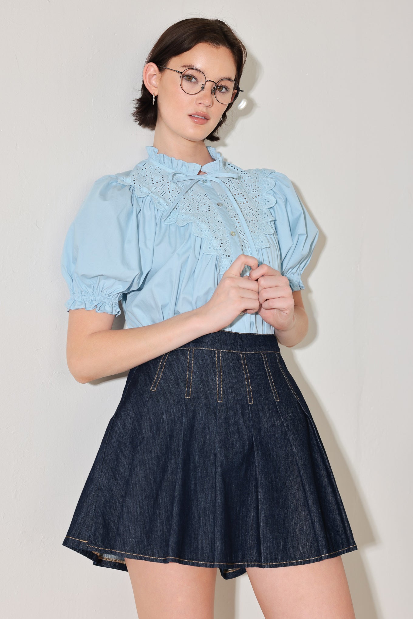 Love Song Denim Skort