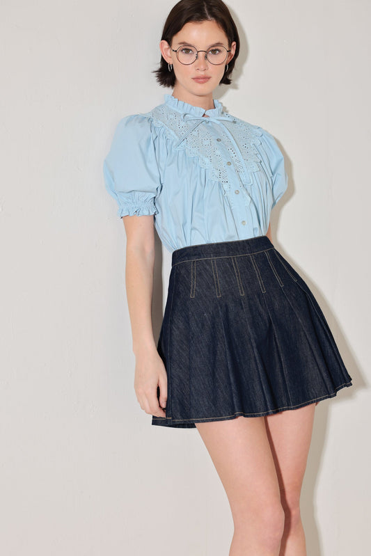 Love Song Denim Skort