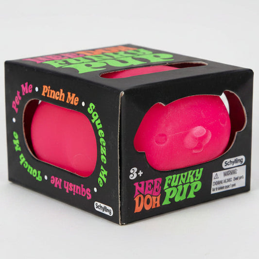 Nee-Doh Funky Pup Squishy: Pink