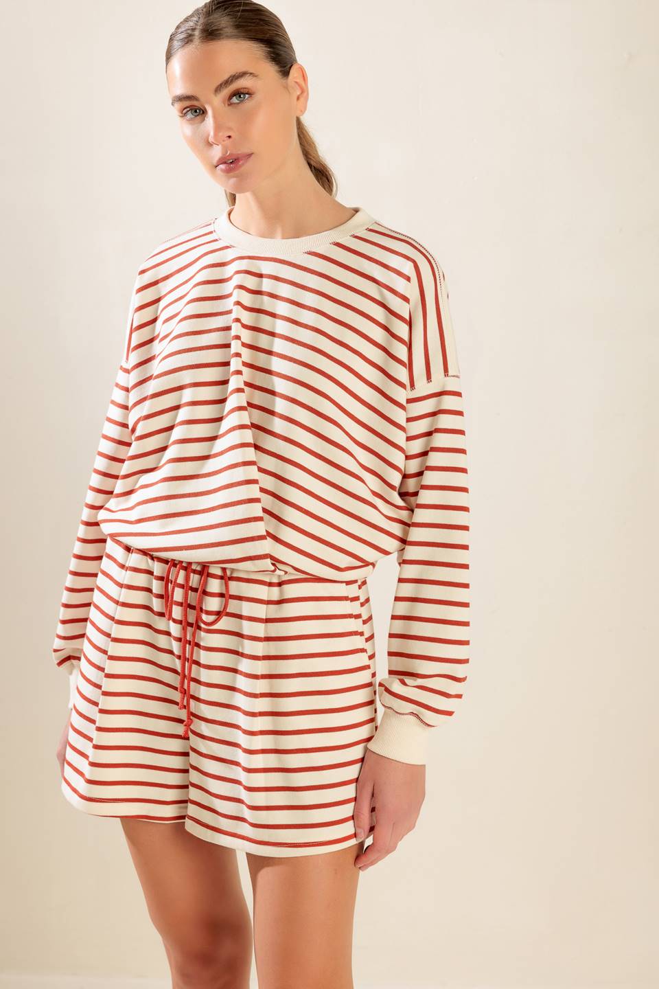 Lover Girl Striped Terry Top