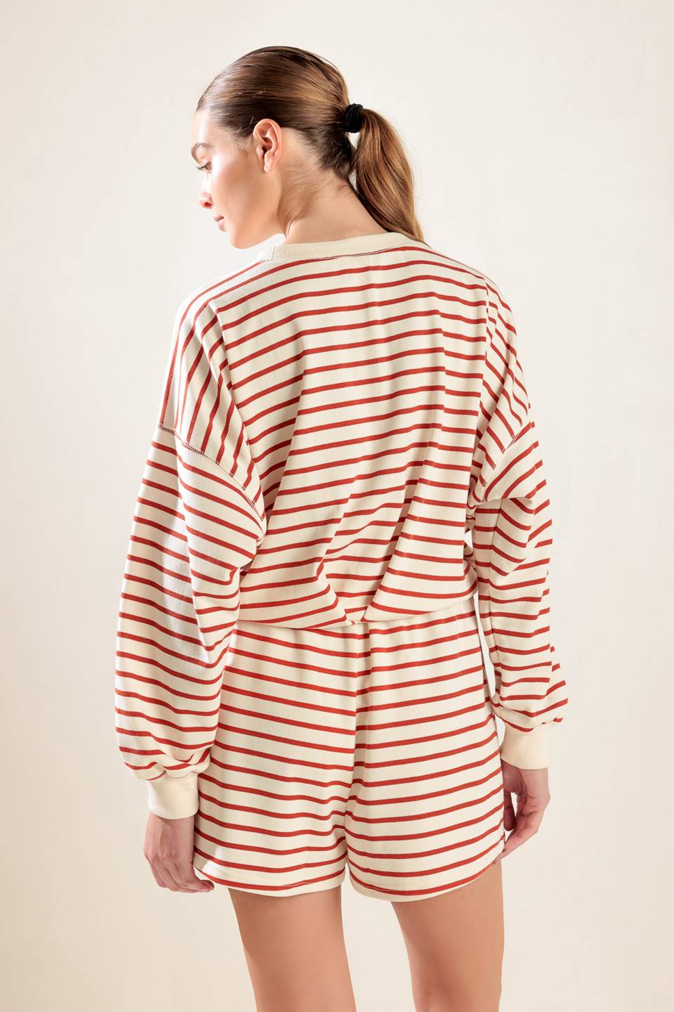 Lover Girl Striped Terry Top