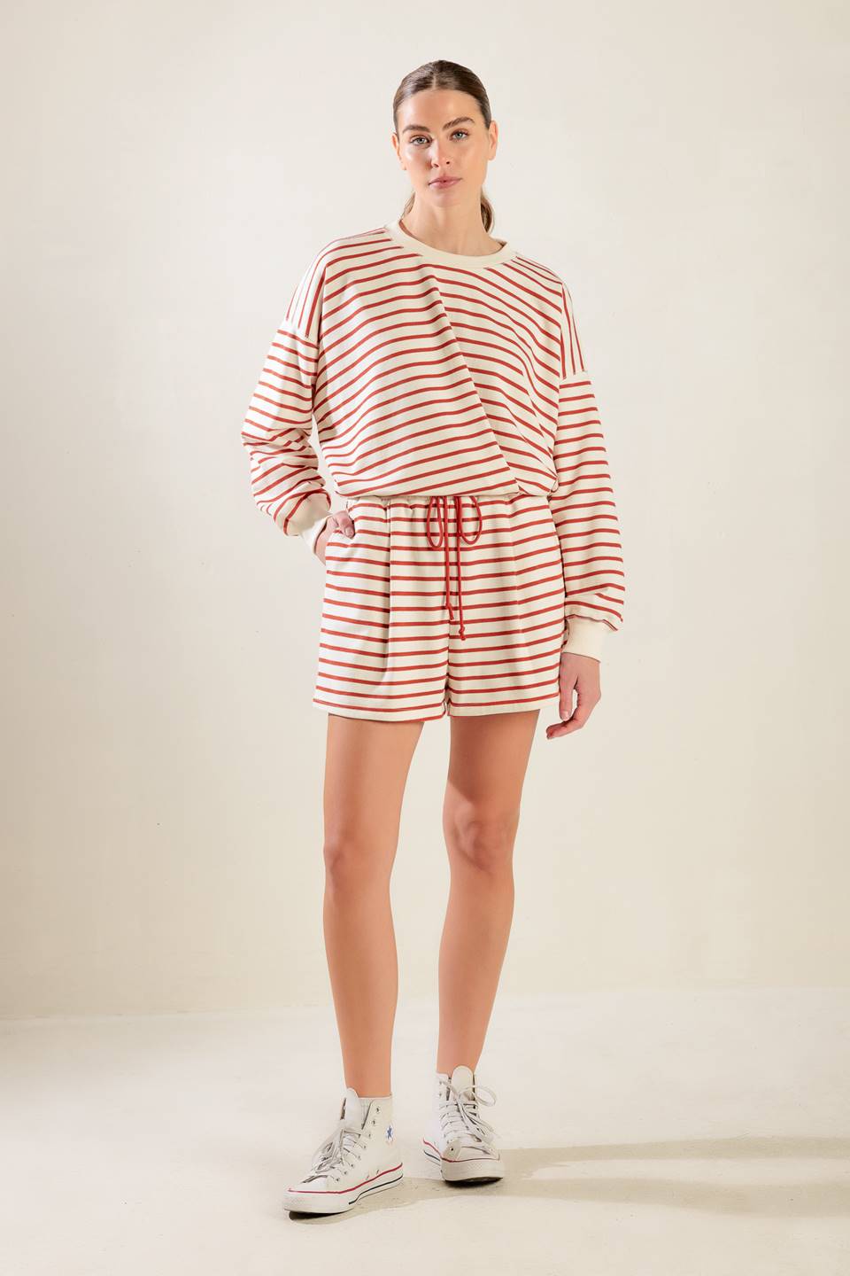Lover Girl Striped Terry Top