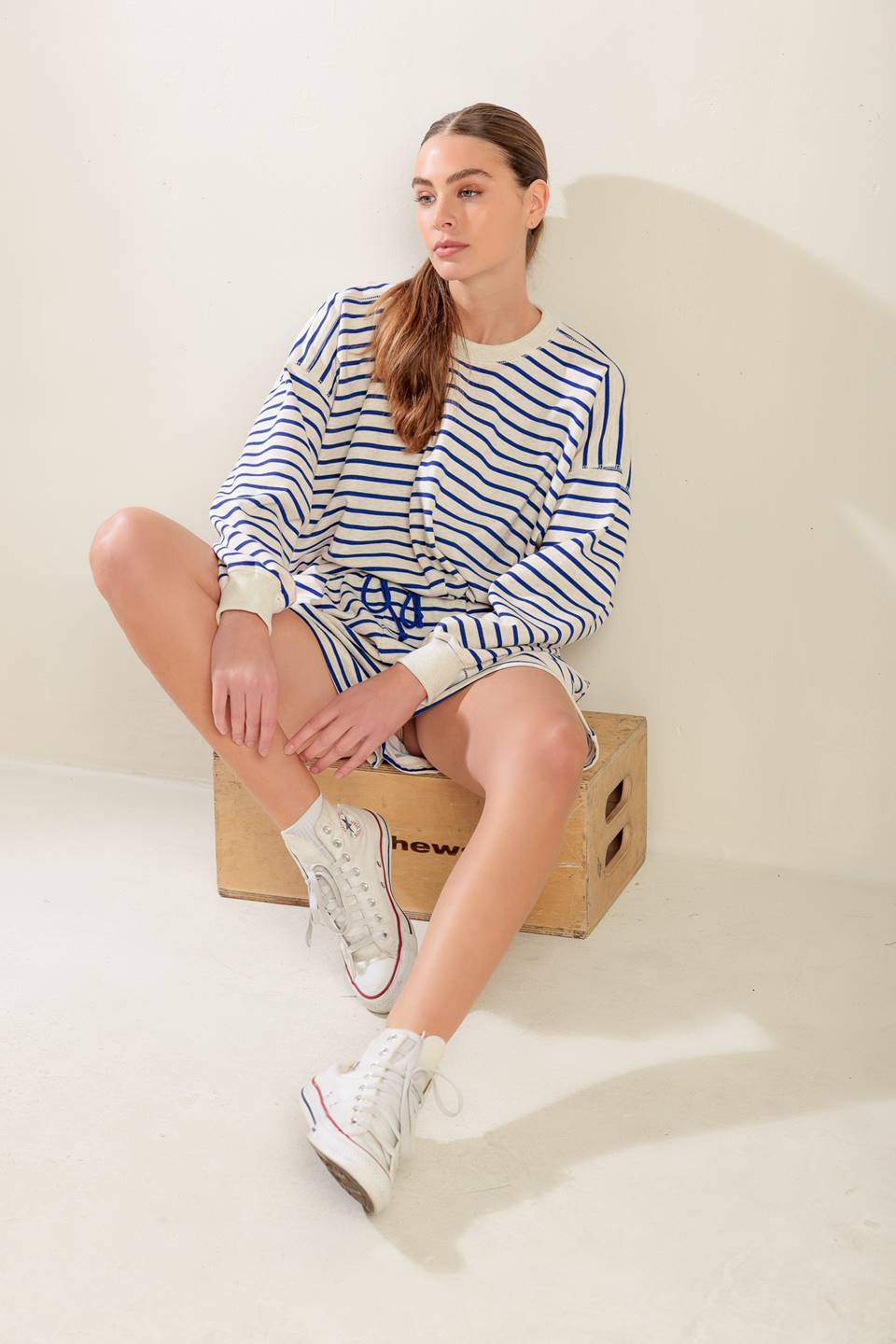Lover Girl Striped Terry Top