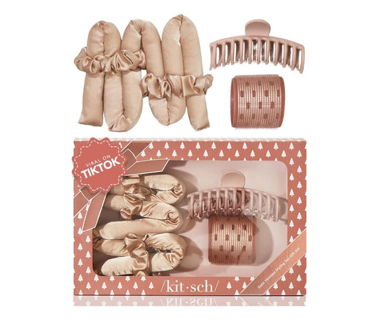 Satin Heatless Curler 5 Piece Set